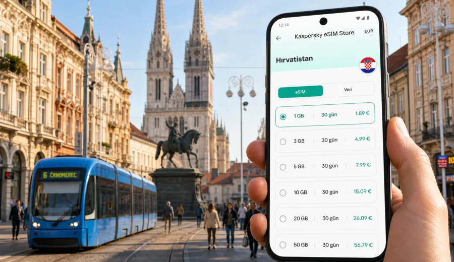 Zagreb eSIM: mobil internet rehberi