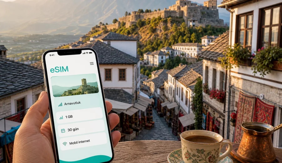 Gjirokaster eSIM: mobil internet rehberi