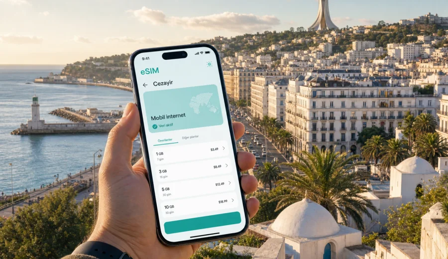 Cezayir eSIM: şehirde mobil internet