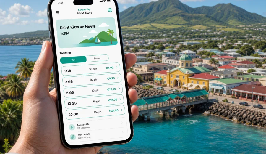 Saint Kitts ve Nevis eSIM: internet rehberi