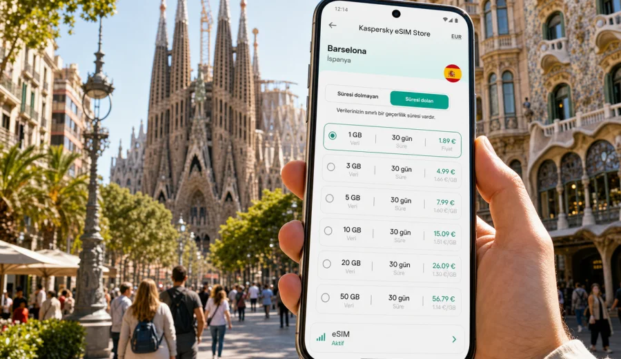 Barselona eSIM: mobil bağlantı ve internet