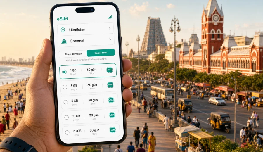 Chennai eSIM: mobil internet rehberi
