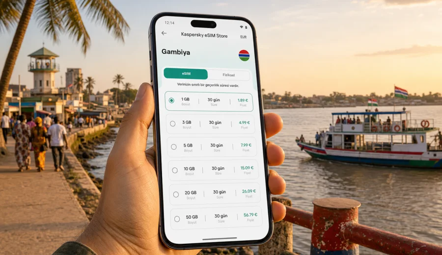 Gambiya için eSIM: mobil internet rehberi