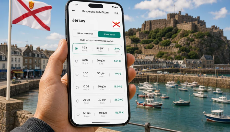 Jersey eSIM: mobil bağlantı ve internet