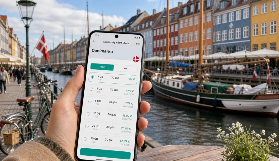 Kopenhag eSIM: mobil internet rehberi