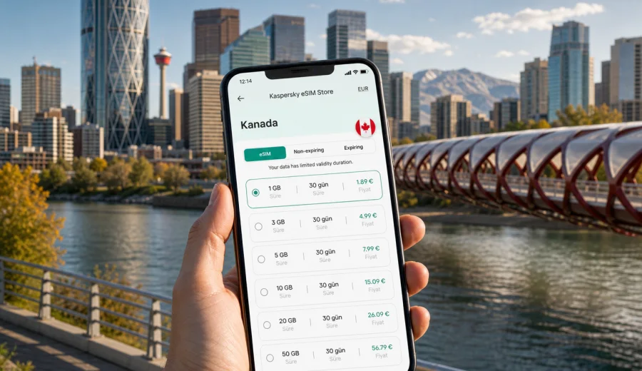Calgary eSIM: Mobil İnternet ve Bağlantı