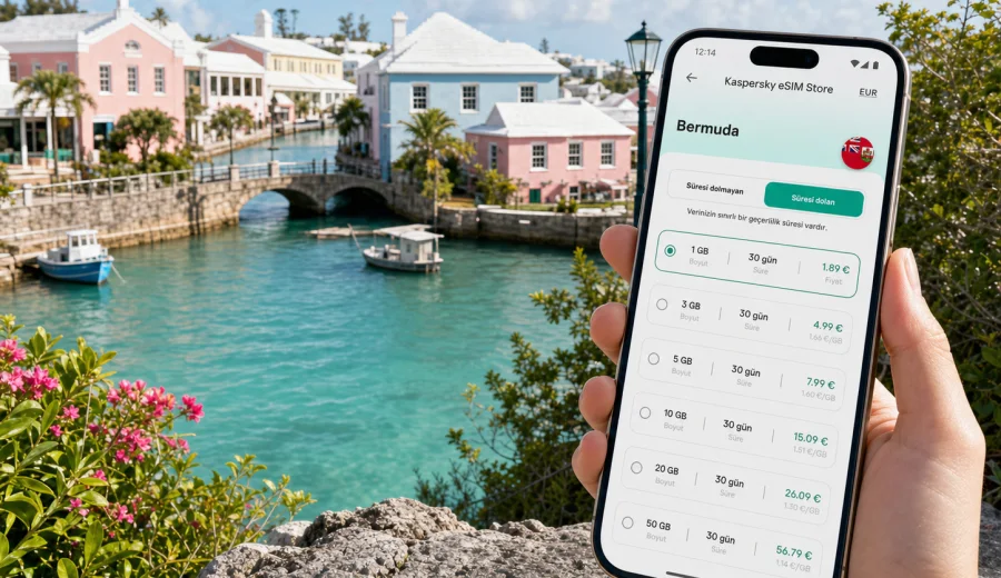 Flatts Köyü eSIM: Bermuda için internet