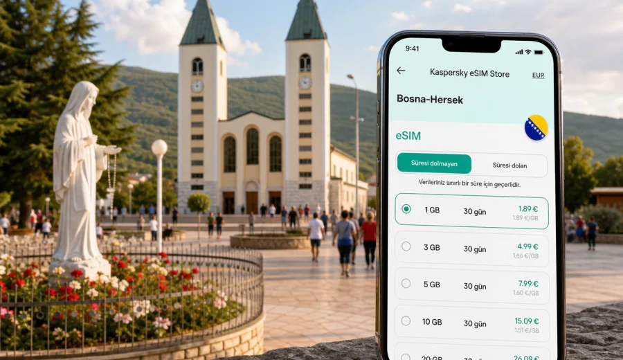 Medjugorje eSIM: internet ve mobil bağlantı