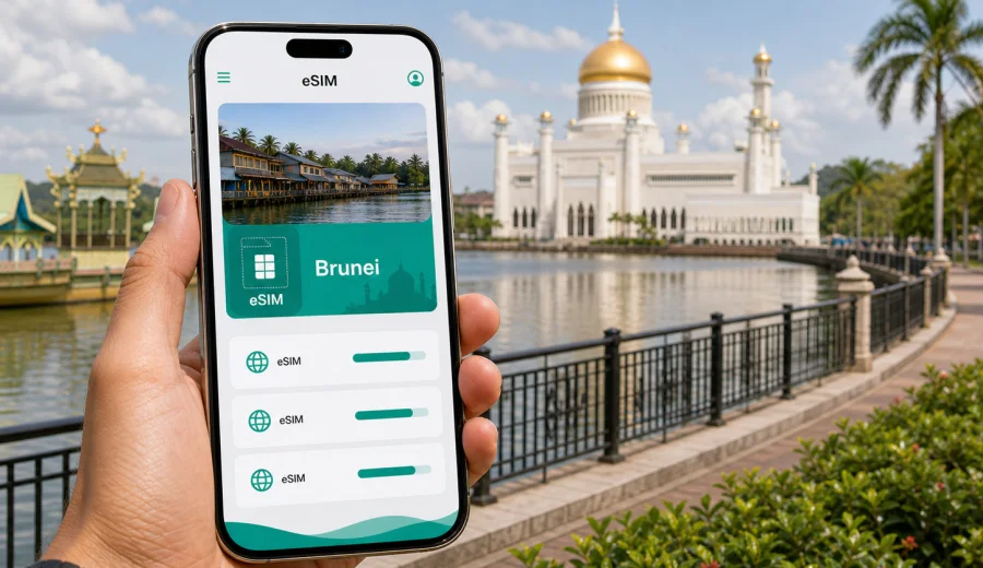 Bandar Seri Begawan eSIM: mobil internet rehberi