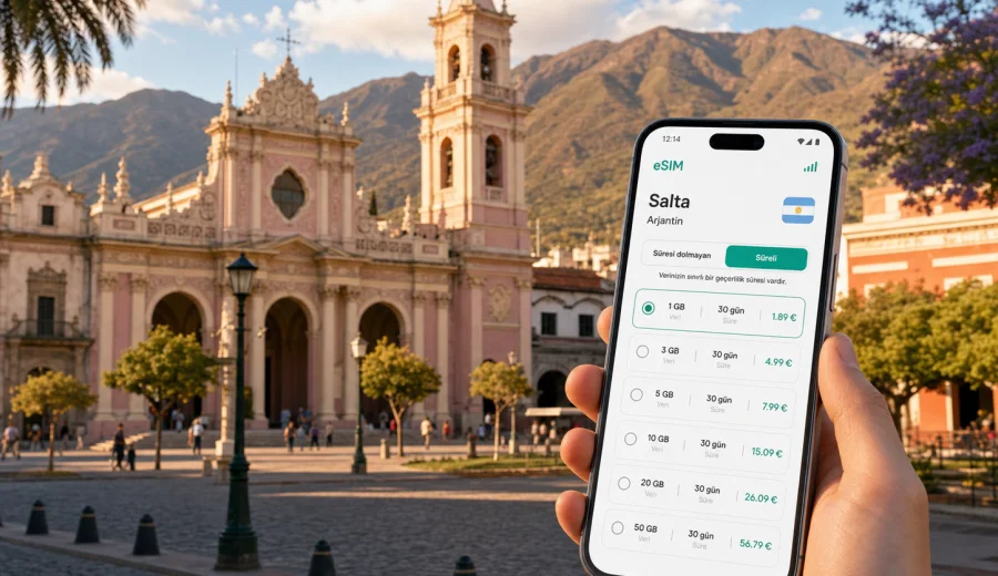 Salta eSIM: mobil internet ve seyahat bağlantısı