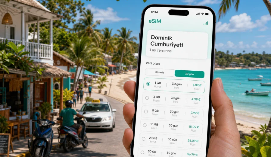 Las Terrenas eSIM: mobil internet rehberi