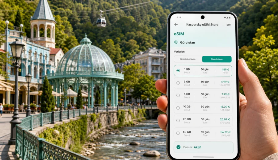 Borjomi eSIM: mobil internet ve bağlantı rehberi