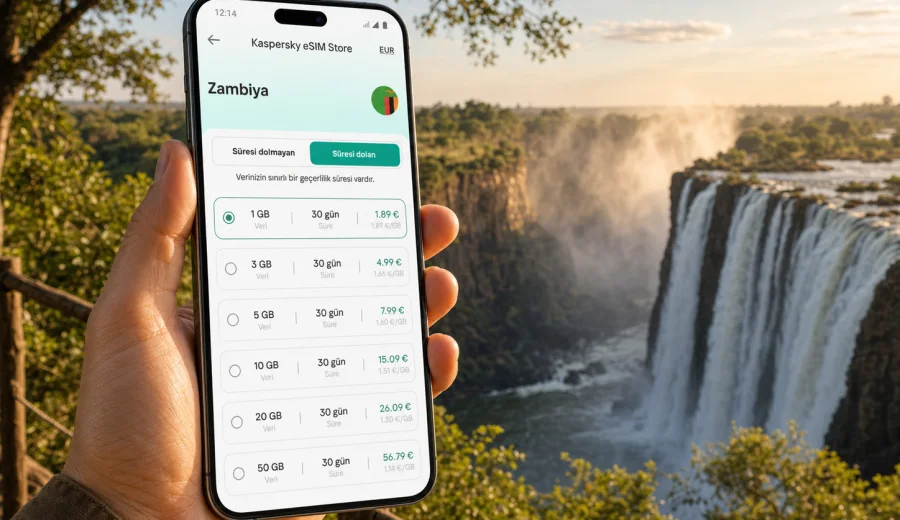 Zambiya eSIM: mobil internet rehberi