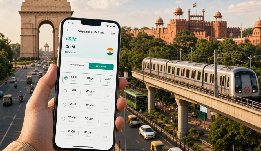 Delhi eSIM rehberi: mobil internet ve bağlantı