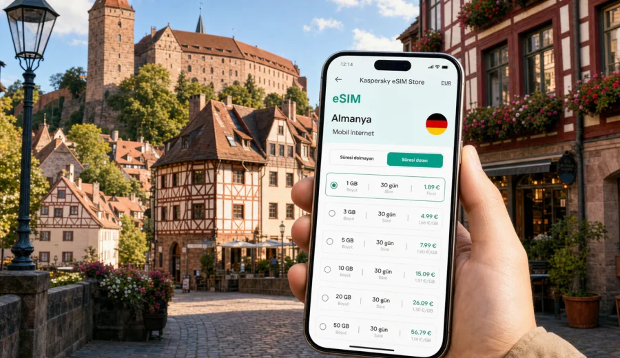 Nürnberg eSIM: mobil bağlantı ve internet