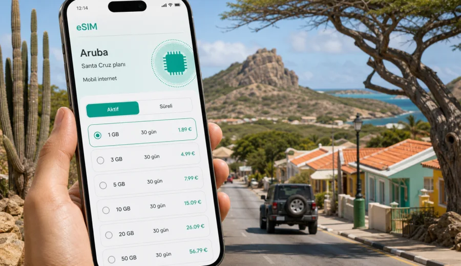 Santa Cruz eSIM: Aruba'da mobil internet