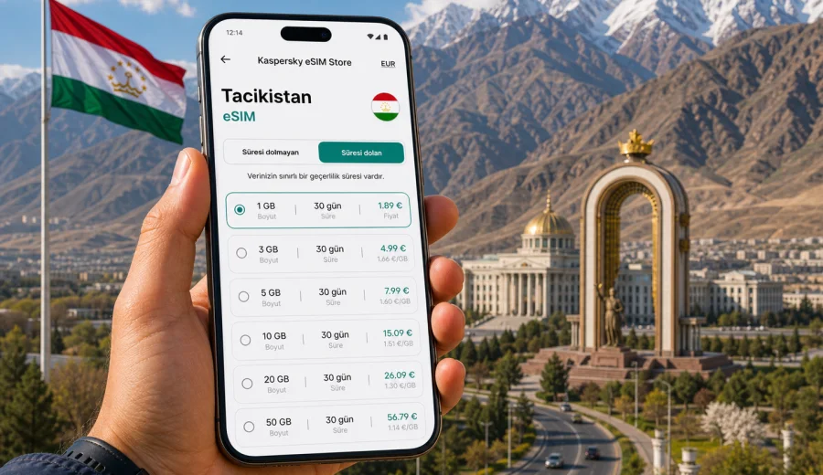 Tacikistan eSIM: mobil internet rehberi