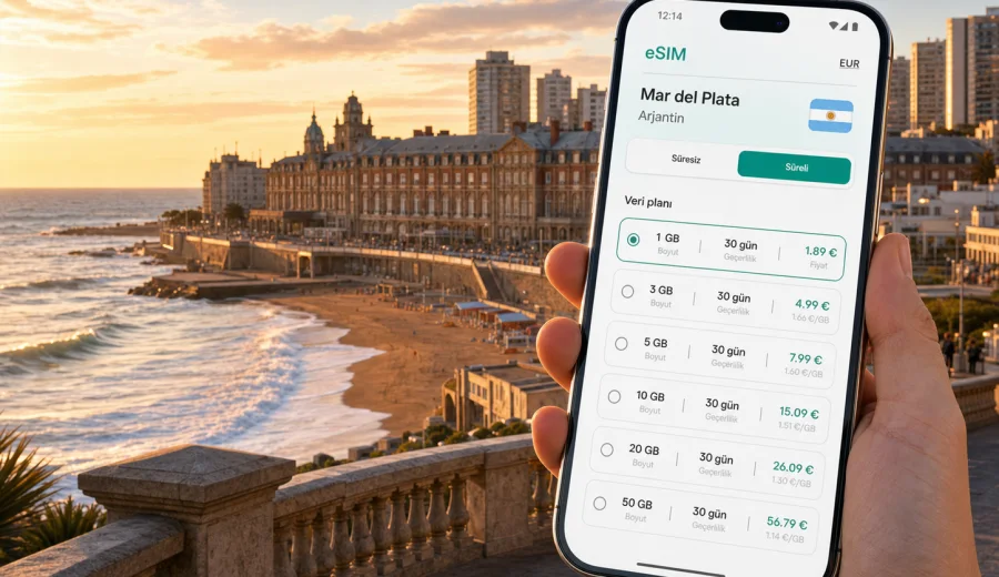 Mar del Plata eSIM: mobil internet rehberi