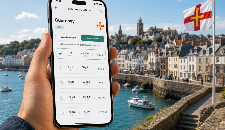 Guernsey eSIM: mobil internet rehberi