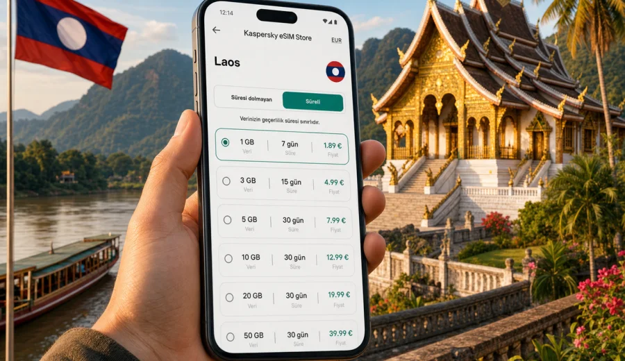 Laos eSIM: mobil bağlantı ve internet
