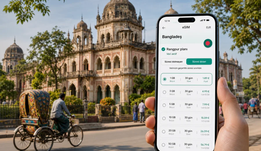 Rangpur eSIM: mobil internet rehberi