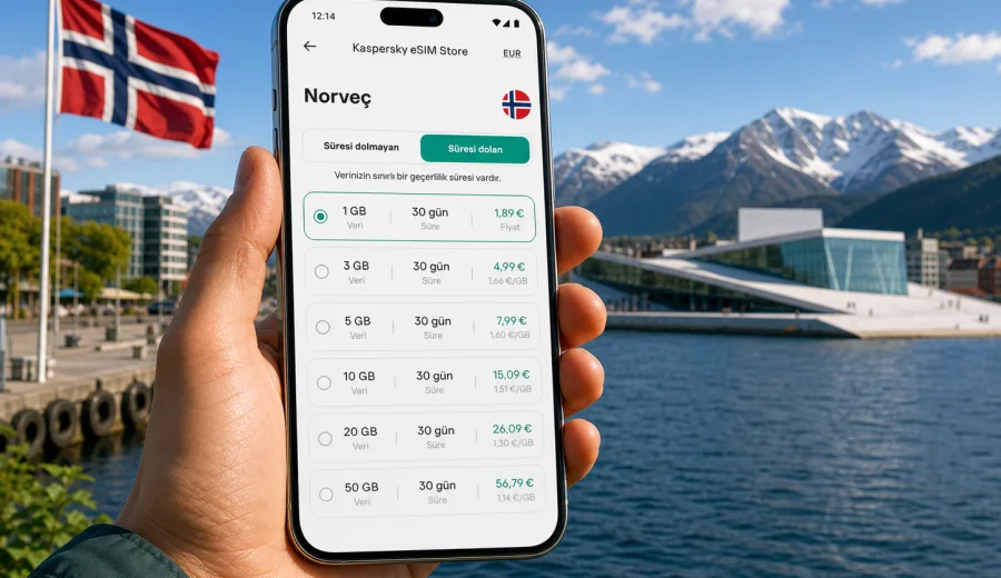 Norveç eSIM: mobil internet rehberi