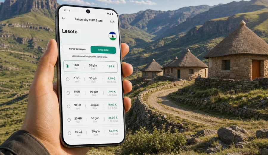 Lesoto eSIM: mobil bağlantı ve internet