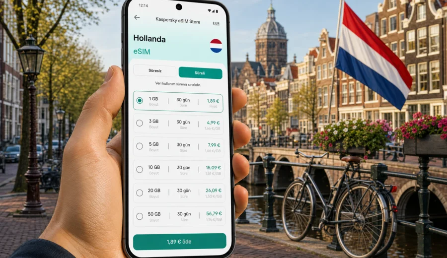 Hollanda eSIM: mobil internet rehberi