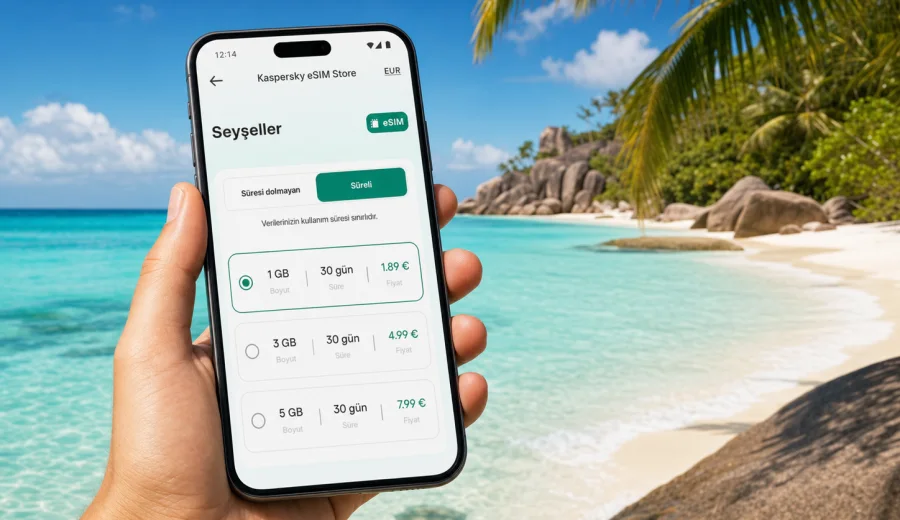 Seyşeller eSIM: mobil bağlantı ve internet