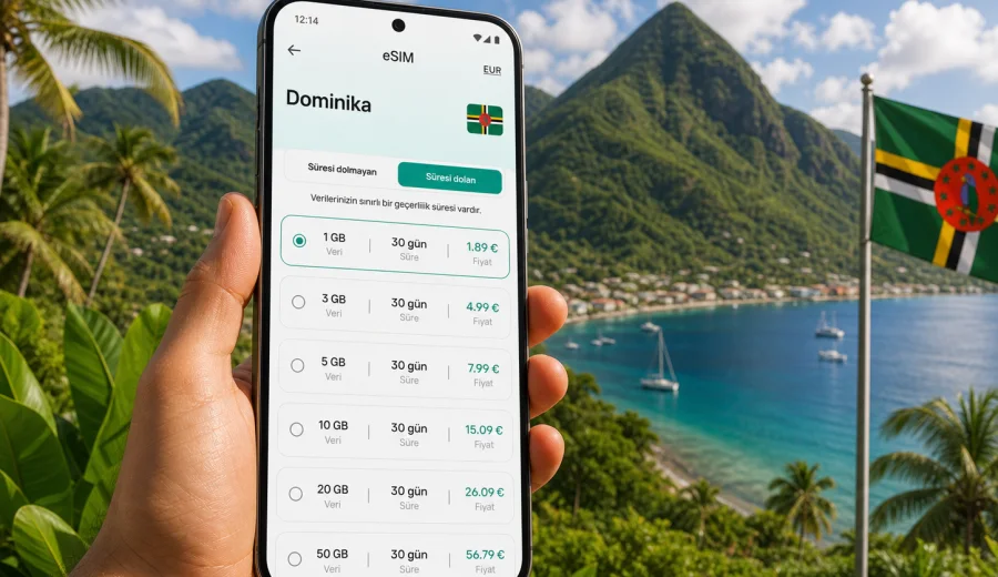 Dominika eSIM: mobil internet ve bağlantı rehberi