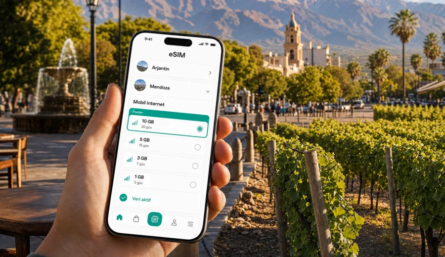 Mendoza eSIM: mobil internet rehberi