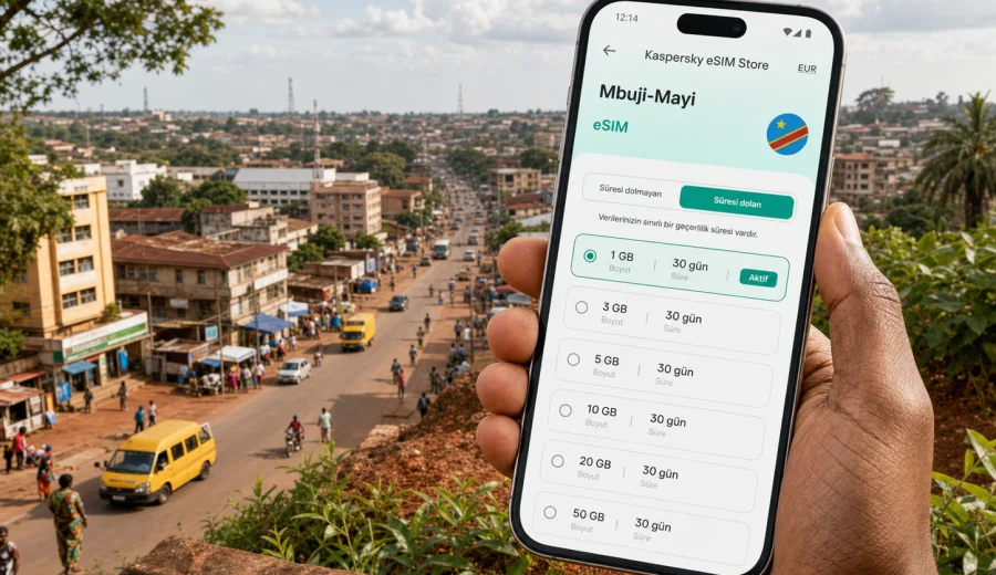 Mbuji-Mayi eSIM: mobil internet rehberi