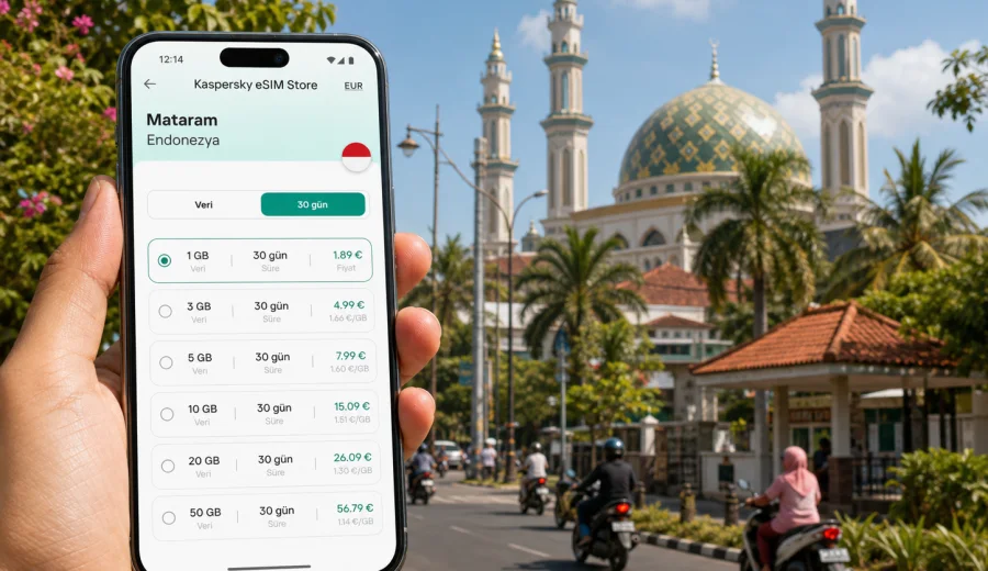 Mataram eSIM: mobil internet rehberi