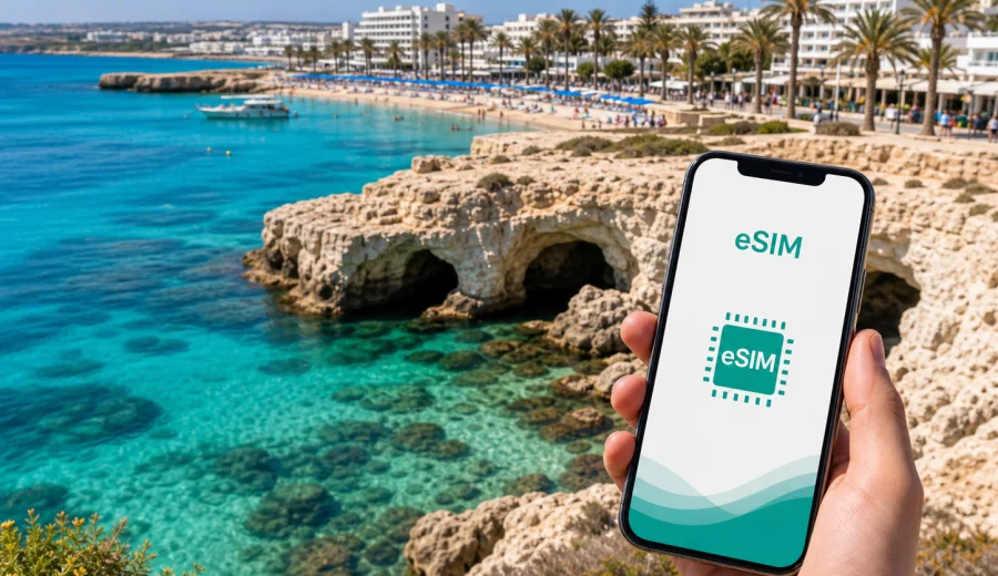 Ayia Napa eSIM: mobil internet rehberi