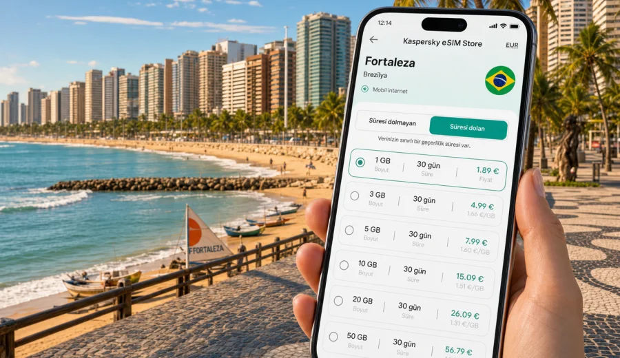 Fortaleza eSIM: mobil internet rehberi