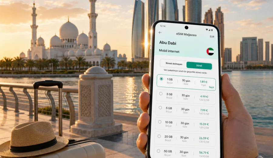 Abu Dabi eSIM: mobil internet rehberi
