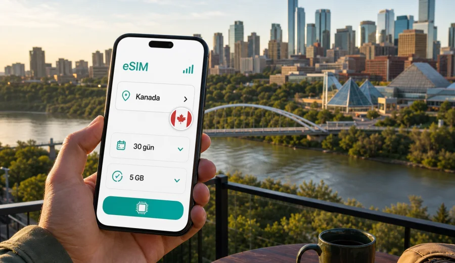 Edmonton eSIM: Mobil internet rehberi