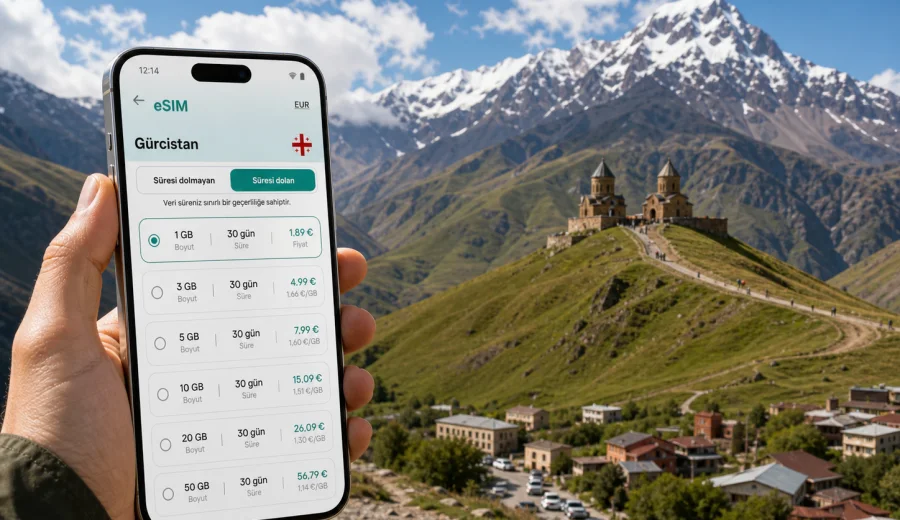 Kazbegi eSIM: mobil internet rehberi