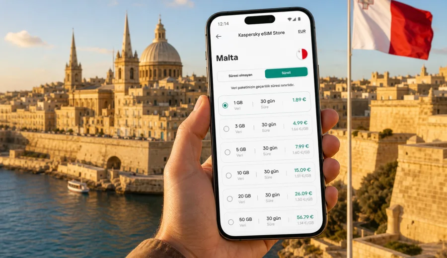Malta eSIM: mobil bağlantı ve internet