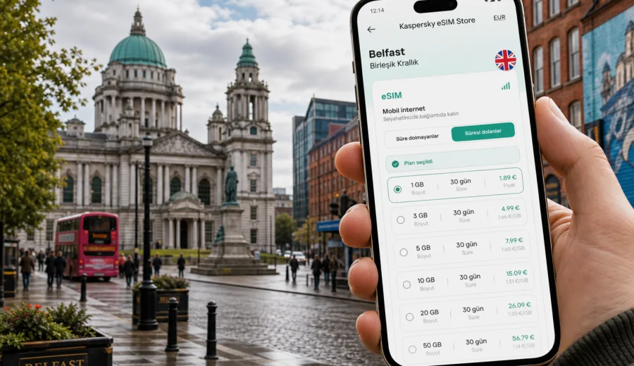 Belfast eSIM: mobil internet ve bağlantı rehberi