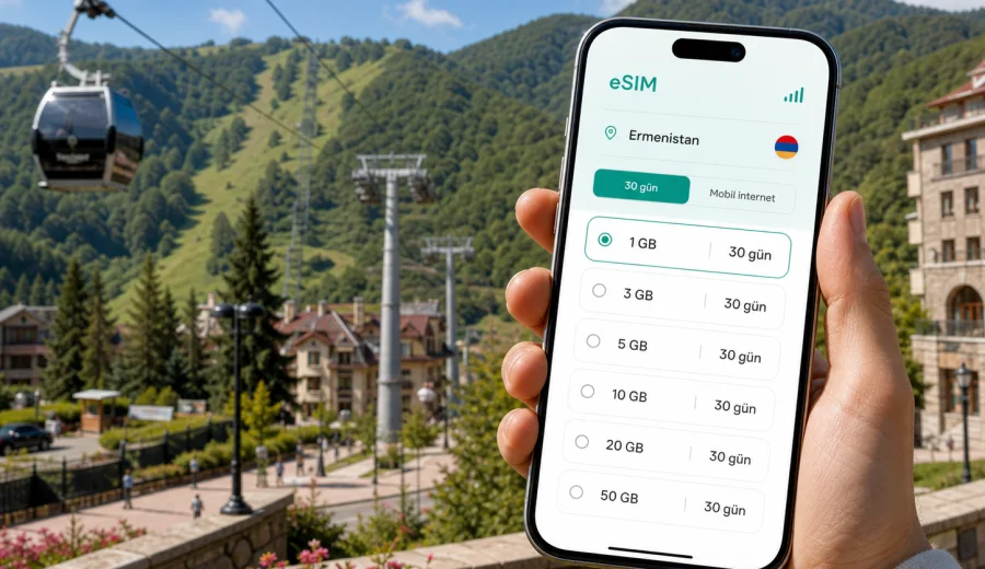 Tsaghkadzor eSIM: mobil internet rehberi