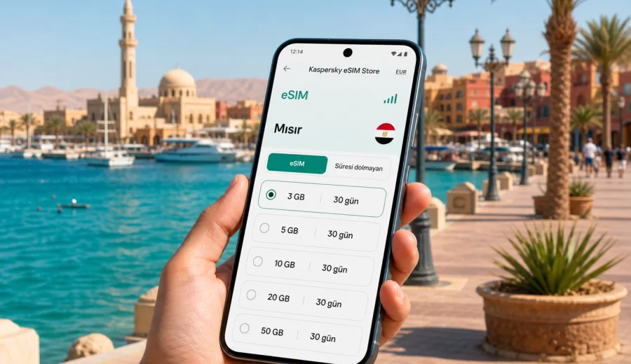 Hurghada eSIM: mobil internet ve bağlantı