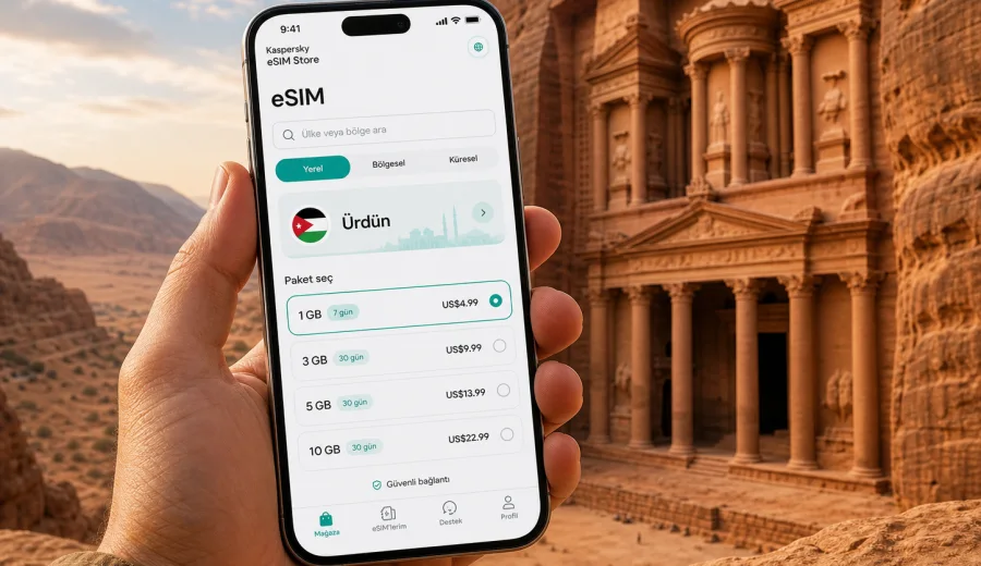 Ürdün eSIM: mobil bağlantı ve internet