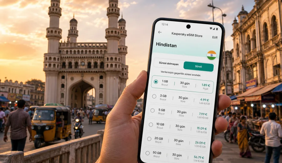 Haydarabad eSIM: mobil internet rehberi