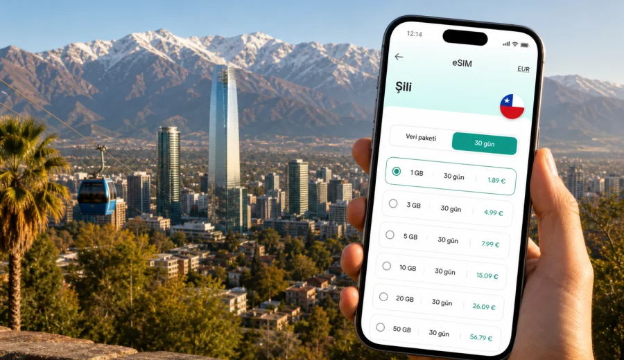 Santiago eSIM: mobil internet ve bağlantı
