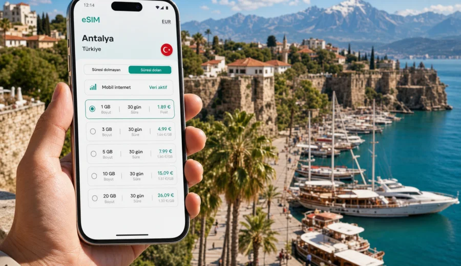 Antalya eSIM: mobil internet rehberi