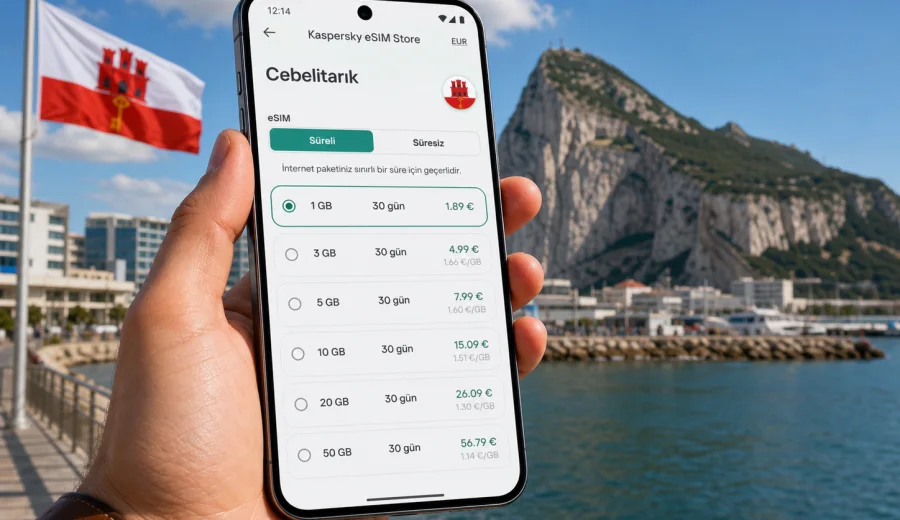 Cebelitarık eSIM: mobil bağlantı ve internet