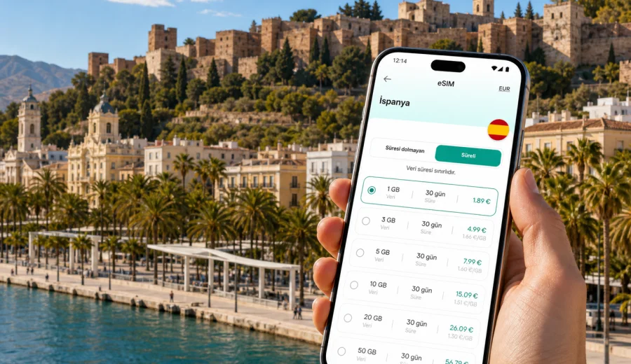Malaga eSIM: mobil internet rehberi