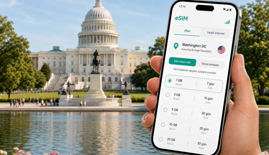 Washington DC eSIM ve mobil internet rehberi