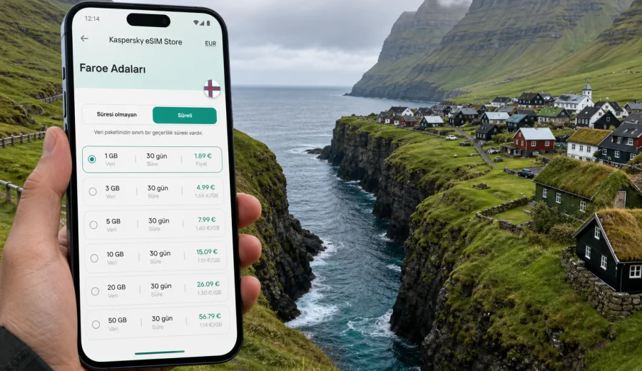 Gjogv eSIM: mobil internet rehberi
